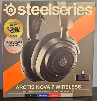 SteelSeries Arctis Nova 7 Wireless Multi-Platform Gaming Headset   PC, XBOX, PS5