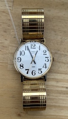 Men's  ''Timex Indiglo CR 2016 Cell-Water Resis Stainless Back Quartz Watch'' Nice