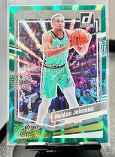 2023-24 Donruss #50 Keldon Johnson Green Laser Holo