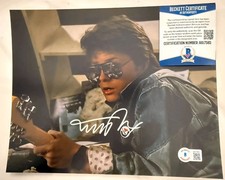 MICHAEL J FOX 8x10 Beckett BAS Auto Back to Future Signed PHOTO Autograph