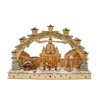 Led Schwibbogen Kirche Mit Sternensinger 60 Cm Weihnachtsdeko Batteriebetrieben