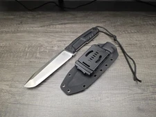 Huang Fu 10.8" Full Tang Knife, 5.5MM Thick 20-CV Steel, G10 Handle+Kydex Sheath