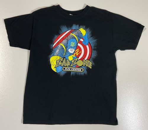 Zap Zone T Shirt Sz M Superhero Michigan Laser Tag