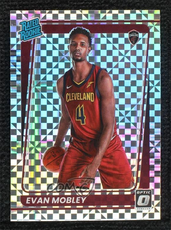 2021 Panini Donruss Optic Rated Rookie Checkerboard Prizm Evan Mobley #175 0m89