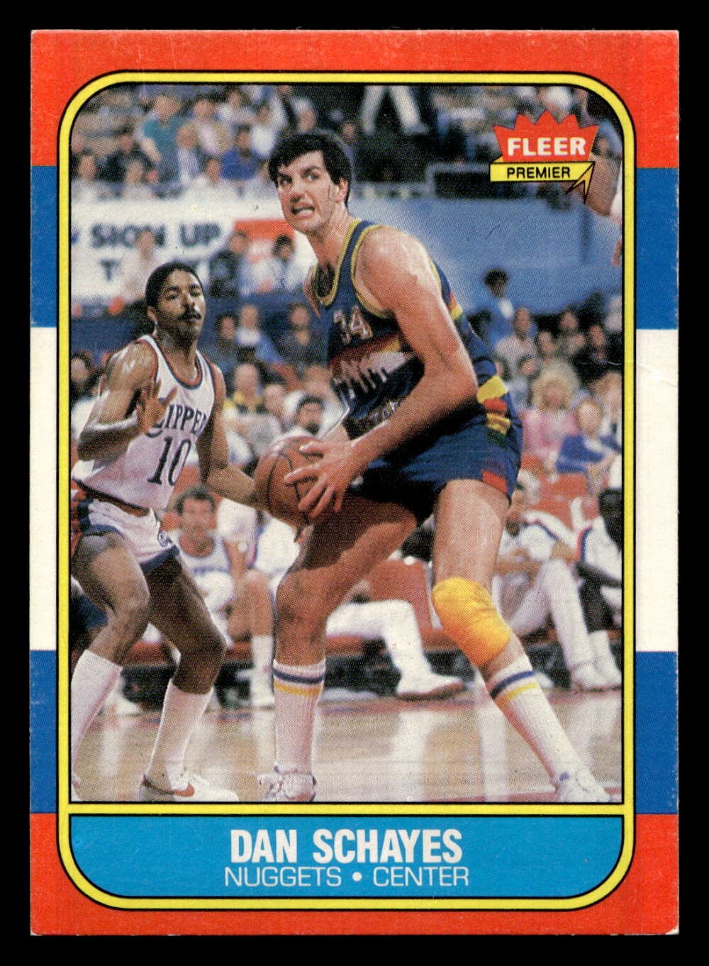 1986-87 Fleer #98 Danny Schayes Ex-Mint RC Rookie Nuggets Basketball ID: 508954