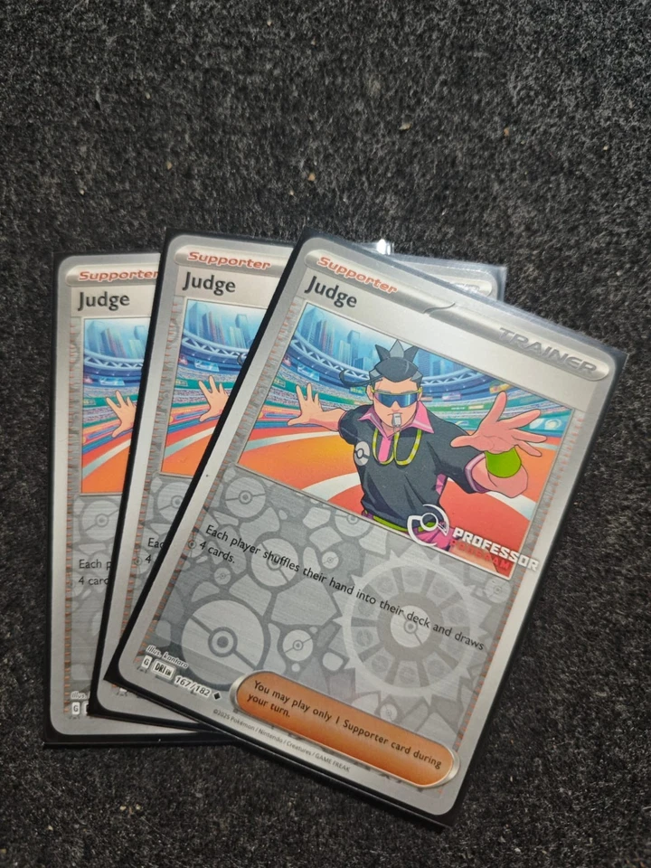 Pokemon TCG Destined Rivals Professor Program Judge Holo Promo 167/182 - Image 2 of 2