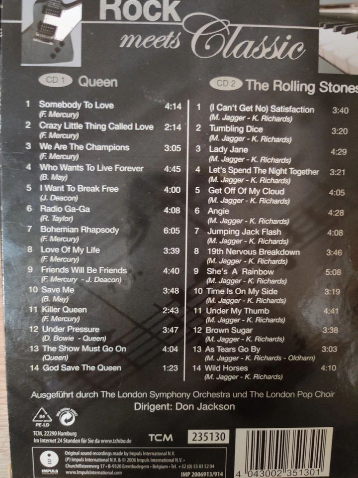 CD Rock meets Classic, THE ROLLING STONES / QUEEN, London Symphony Orchestra 2CD - Bild 2 von 4