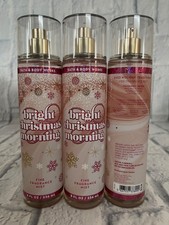 3 Bath  Body Works Bright Christmas Morning Fine Fragrance Mist 8 fl oz NEW