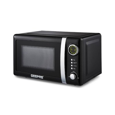GEEPAS 20L Digitale Mikrowelle 700W Solo Freistehend Schnell Auftauen Retrovive