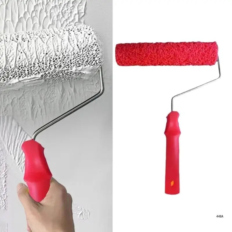 Wall Putty Roller Texture Pattern Brush Drywall Plastering Construction Tool