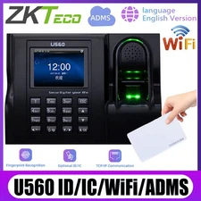 ZKTeco U560 IC ID WiFi ADMS TCP/IP Fingerprint Recognition Time Clock Attendance