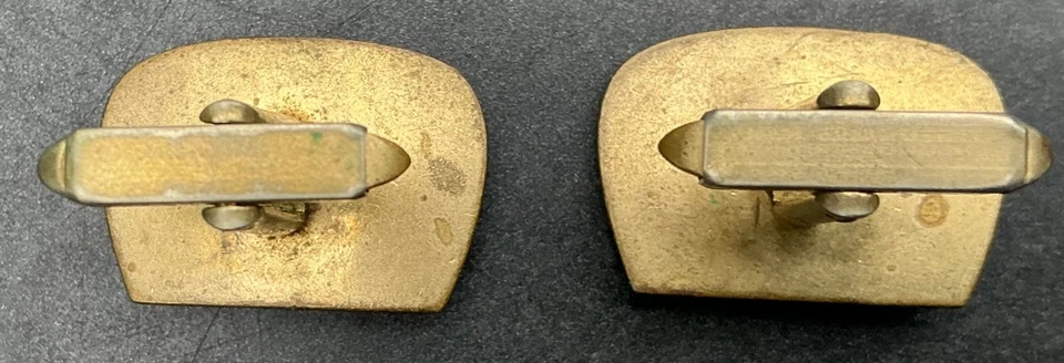 Manschettenknöpfe Goldfarben mit Perlmuttbesatz - Bild 2 von 3