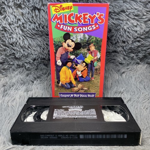 Sing Along Songs - Mickeys Fun Songs: Campout at Disney World VHS Tape 1994 - Picture 1 of 8