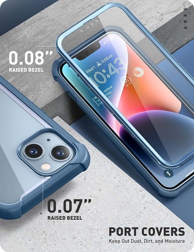 For iPhone 14 Plus 6.7" i-Blason Ares Drop-Protection Screen Bumper Case Cover - Picture 18 of 29