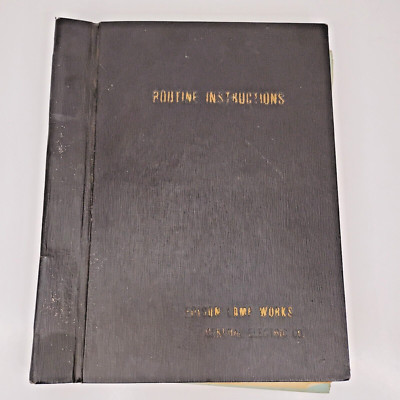 EDISON LAMP WORKS / GE General Electric Co. VTG 1924 ROUTINE INSTRUCTIONS MANUAL