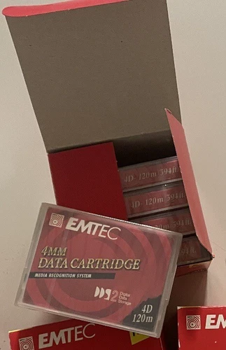 5 Pz.  Emtec 4mm Datacartrige DDS2 4d 120m