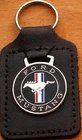 Ford Mustang Keyring Key Ring - badge mounted on a leather fob