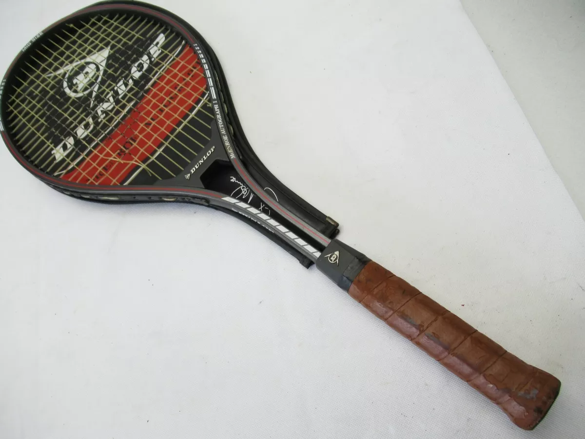 DUNLOP McENROE AUTOGRAPH ALUMINUM TENNIS RACQUET (4 3/8) LONG TERM