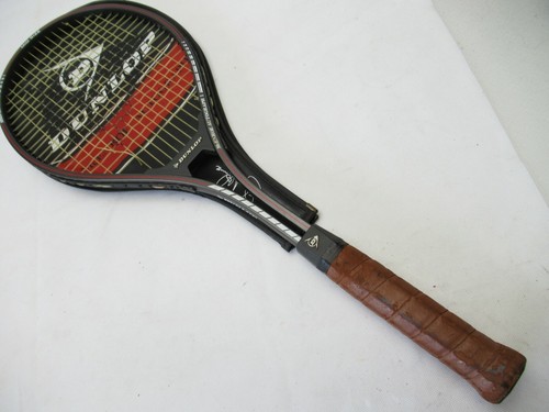 Raquette De Tennis Dunlop John McEnroe Autographe - Taille 4 5/8 - Occasion