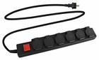 Steckdosenleiste 6-fach Mehrfachstecker Mehrfachsteckdose Outdoor IP44 Schalter