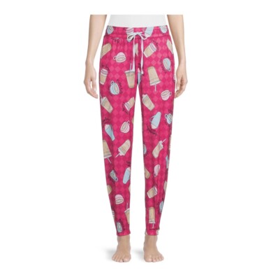 Secret Treasures Womens XS (0-2) Coffee Sleep Jogger Pajama Pants • Pink 