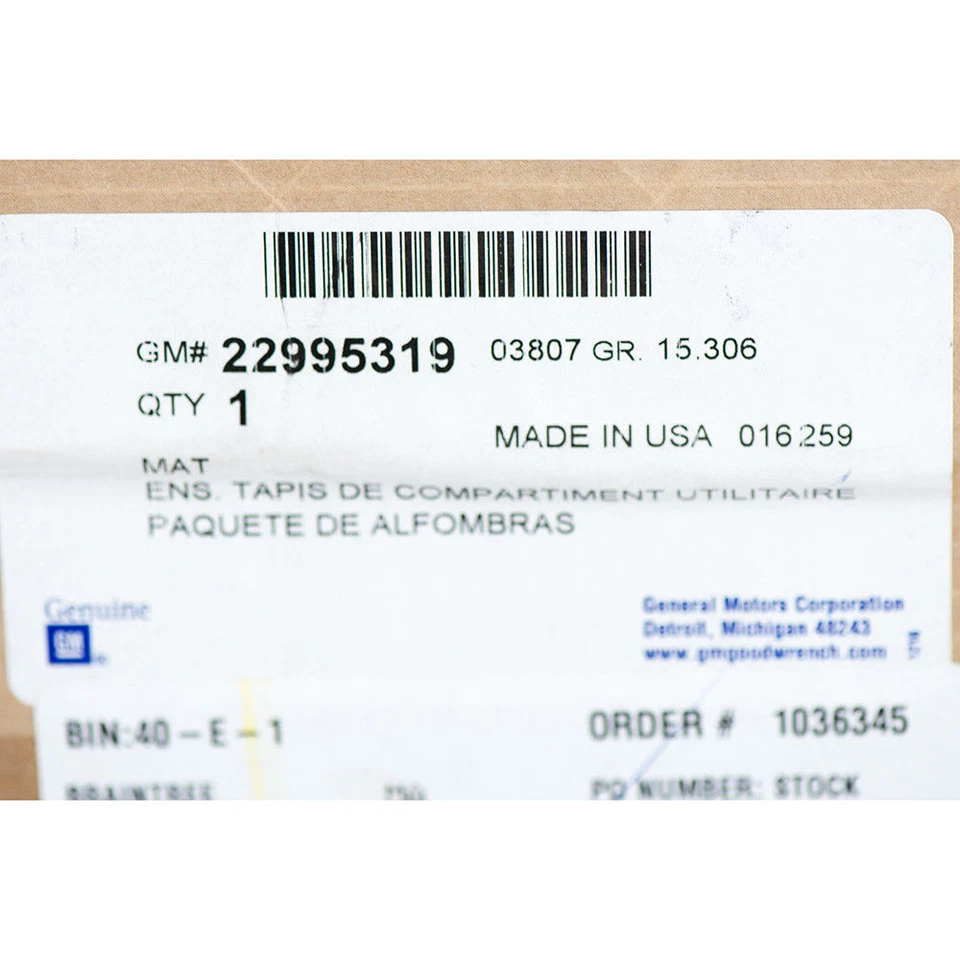 原始设备制造商全新优质全天候橡胶工装垫黑色带徽标 14-20 Impala 2295319 — 第 4/4 张图片