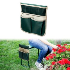 Banco de herramientas plegable para asiento arrodillador de jardín taburete portátil almohadilla silla bolsas múltiples