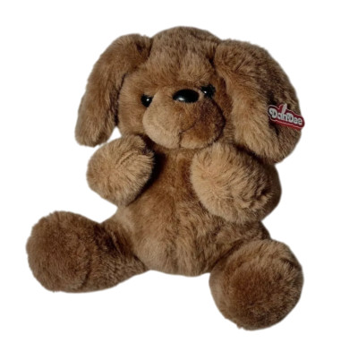 Vintage Dan Dee Brown Hound Dog Plush Stuffed Animal Taiwan Soft Toy 10'' Sitting