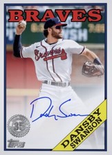 [DIGITAL] Topps Bunt - Dansby Swanson - 1988 Topps Baseball 23 S2 - Signatures