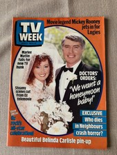 Vintage television - "Australian TV Week" Mar 88 Belinda Carlisle Mickey Rooney