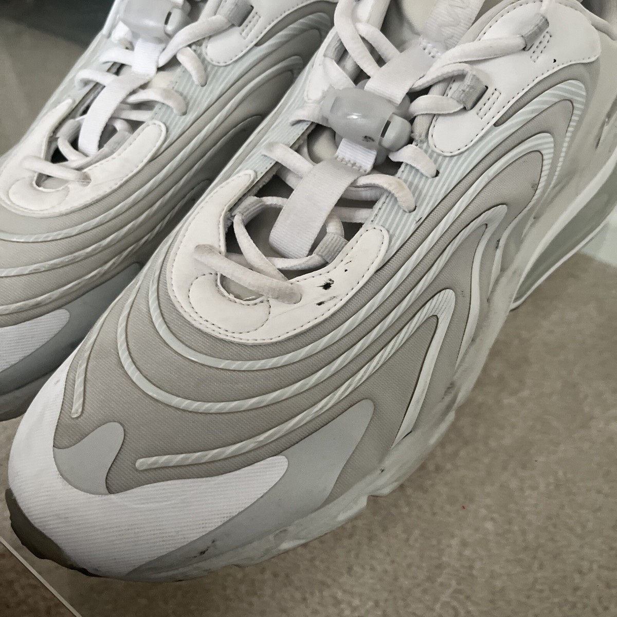 Nike Air Max 270 React ENG White Photon Dust CJ0579-002 Men's Size
