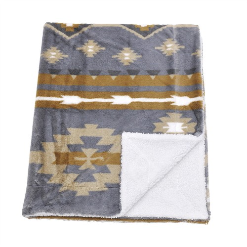 Southwest Sherpa Fleece Throw Blanket Ultra Soft Reversible Cozy Plush Blanket - Picture 14 of 32