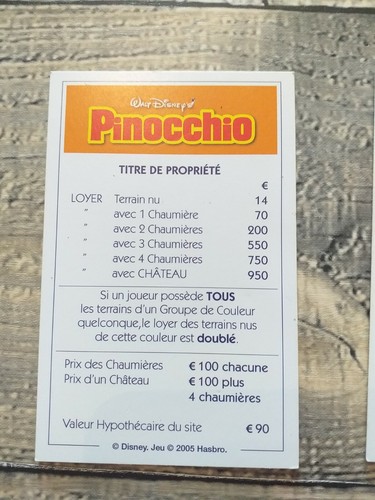 MONOPOLY EDITION DISNEY CHATEAU EN 3D. PIECES DETACHEES. FRANCAIS. PARKER. - Photo 28/101