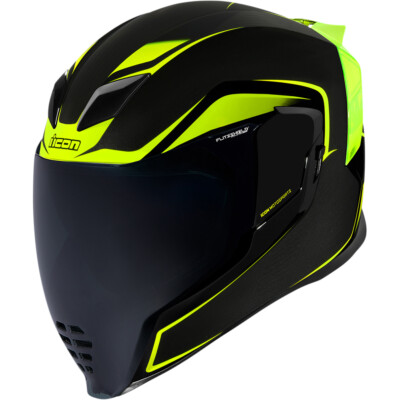Icon Airflite Motorcycle Helmet Crosslink Hi-Viz Choose Size