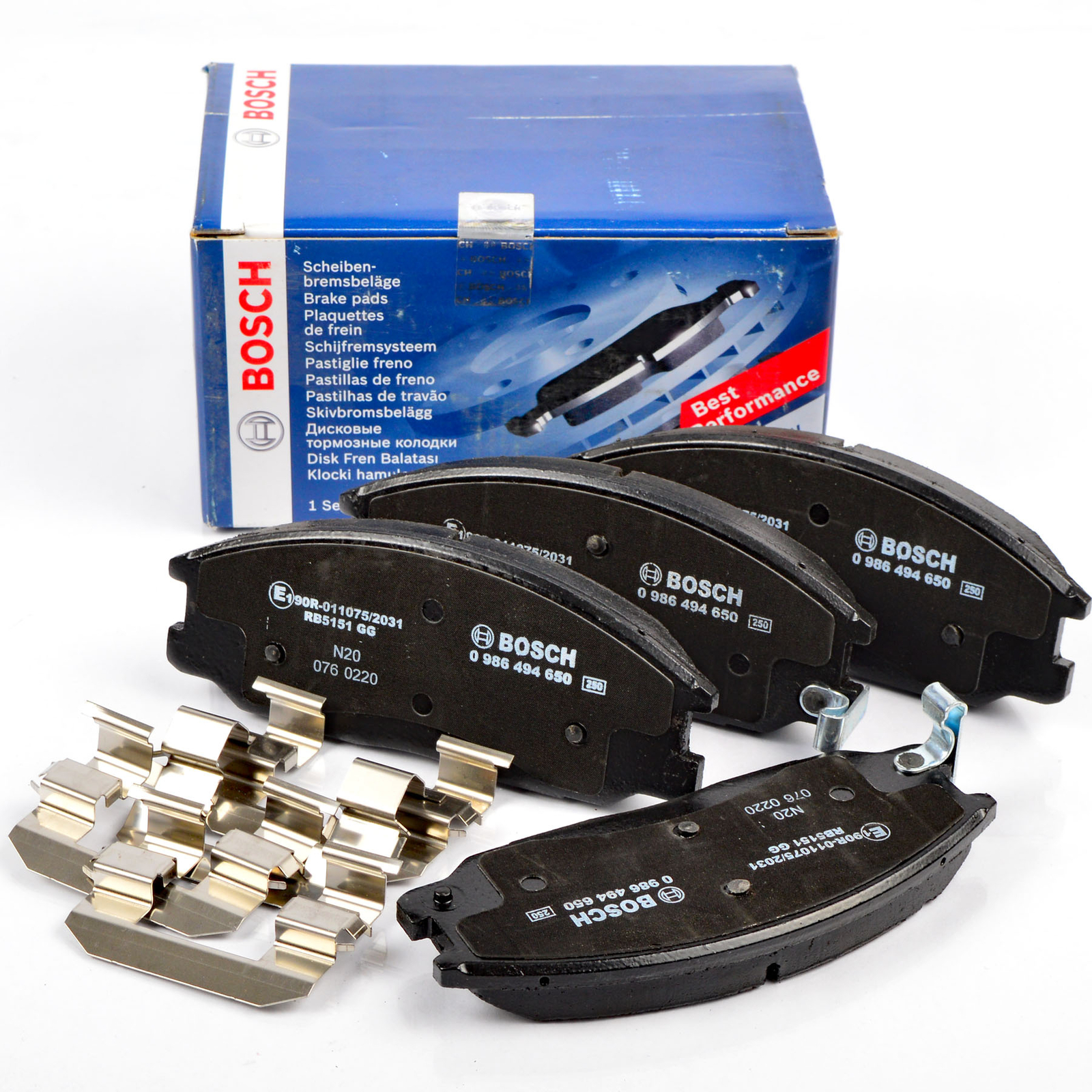 BOSCH 0986494650 Bremsbeläge Bremsklötze Vorne für SSANGYONG 