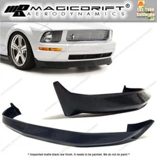 Fits 05-09 Ford Mustang Base 3C Style Front Bumper Lip Spoiler Chin Splitter PU