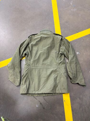 Vintage 70s U.S. ARMY M-65 Field Jacket Cold Weather Coat Mens Small Long - Picture 7 of 9