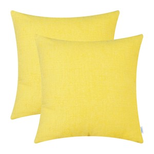 bright yellow pillows