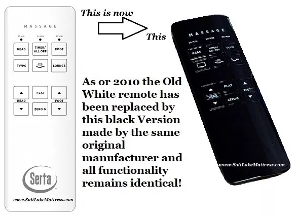 Serta adjustable base remote deals