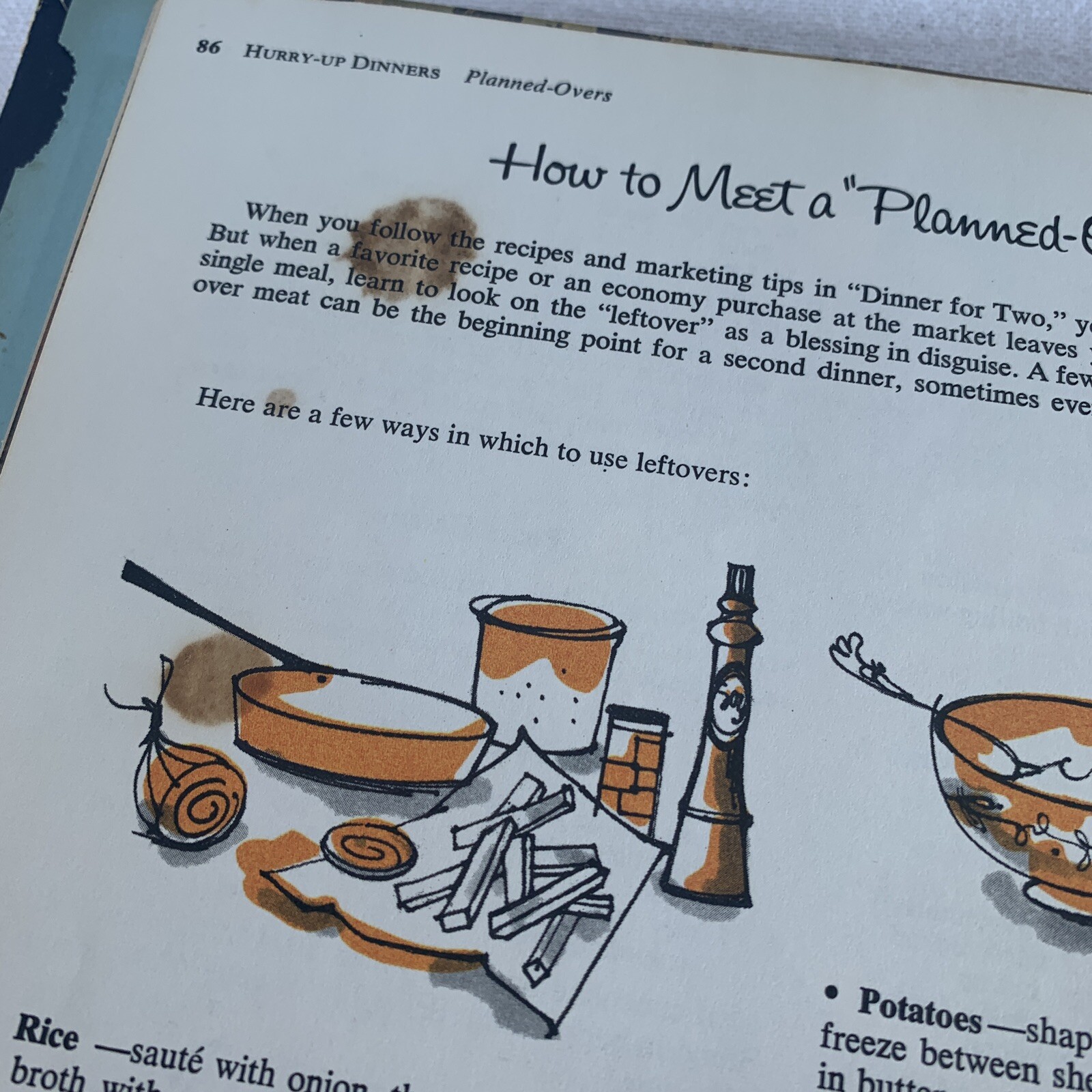 Vtg 1964 Betty Crockers New Dinner for Two Cookbook 1st Ed 1st Print Spiral READ