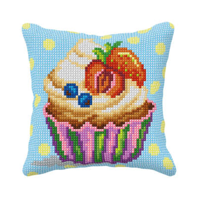 Orchidea Cushion cross stitch kit ''Cupcake'' 99082