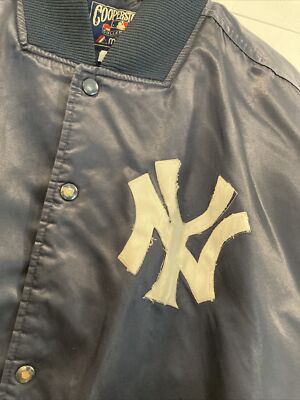 Vintage New York Yankees Cooperstown Majestic Satin Bomber Jacket