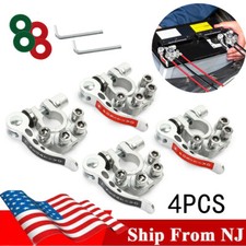 4x Auto Positive Negative Connectors Clamp Quick Release Car Batteries Terminal