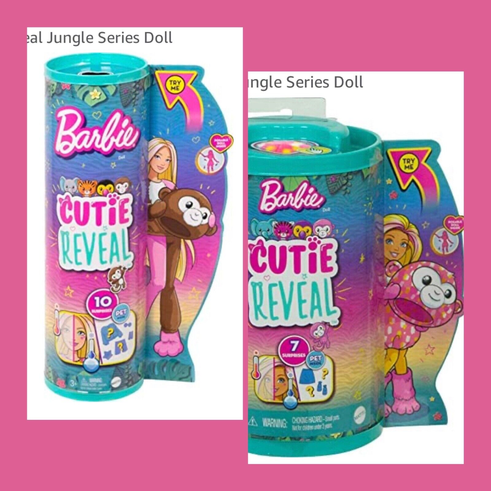 Barbie Cutie Reveal Jungle Series Doll