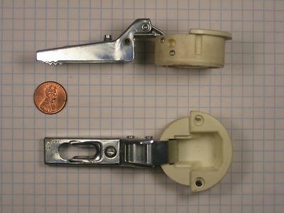 3-PIECES SALICE #C425/9  HALF-OVERLAY CONCEALED HINGES, 38mm DIAMETER,FREE-SWING
