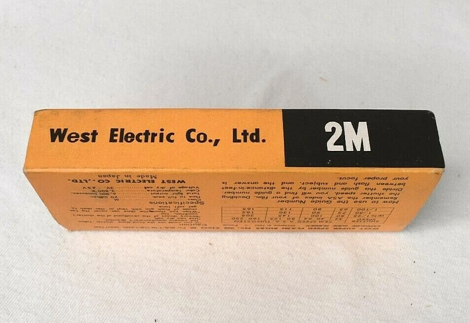 Vintage West Class M 2M Super Speed Flash Bulbs NOS Box of 5 Bulbs - New - Image 4 of 4