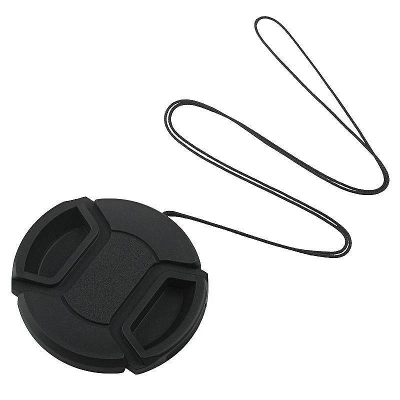77mm Center Pinch Snap-on Front Lens Cap Hood Cover For Canon Lens With Strap - Image 3 of 4