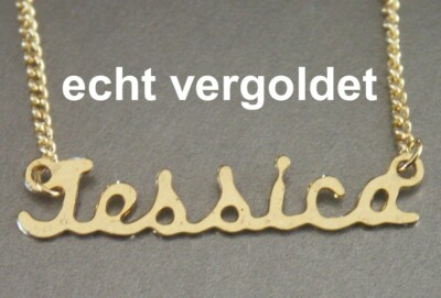 Collana Con Nome Stile Jessica In Oro Massiccio - Foto 9