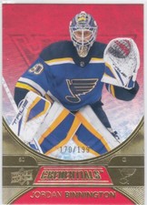 2021/22 CREDENTIALS..JORDAN BINNINGTON..RED../199..CARD # 50..COMBINED SHIP