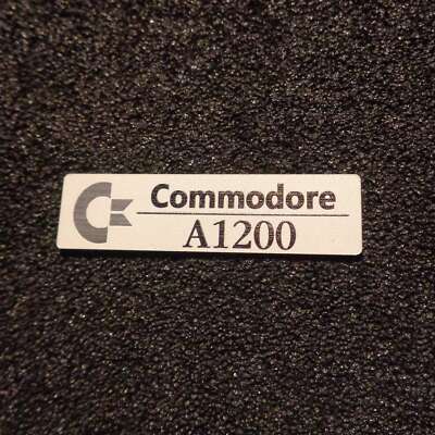 Commodore Amiga 1200 Label / Logo / Sticker / Badge 49 x 13 mm